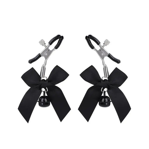 Bow Nipple Clamps with Bell - SilkSeduce