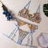 Floral Lingerie Bra and Garter Set - SilkSeduce