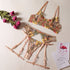 Floral Lingerie Bra and Garter Set - SilkSeduce