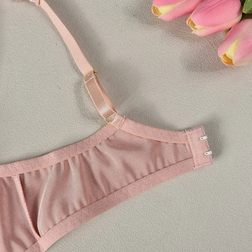 Floral Silk Lingerie Set - SilkSeduce