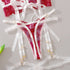 Heart Lace - Up Lingerie Set - SilkSeduce