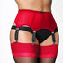 High Waist Mesh Garter Belt - SilkSeduce